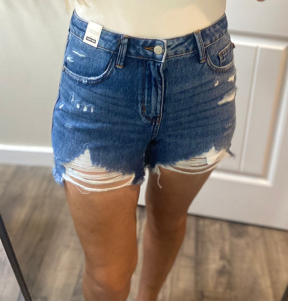 Judy Blue Rigid Magic Distressed Cutoff Shorts
