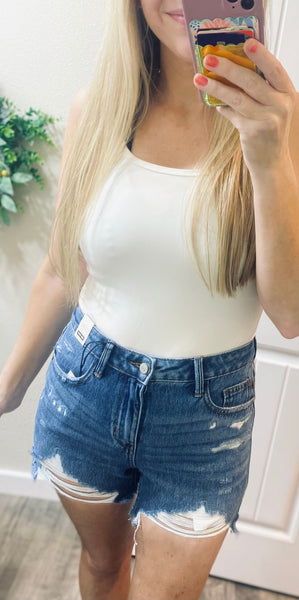 Judy Blue Rigid Magic Distressed Cutoff Shorts