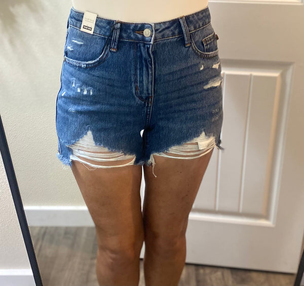 Judy Blue Rigid Magic Distressed Cutoff Shorts