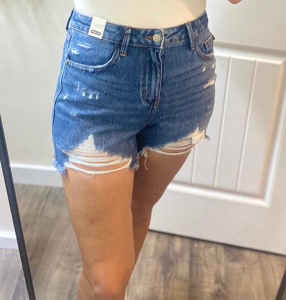 Judy Blue Rigid Magic Distressed Cutoff Shorts