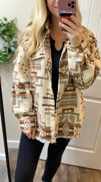 Aztec Western Shacket