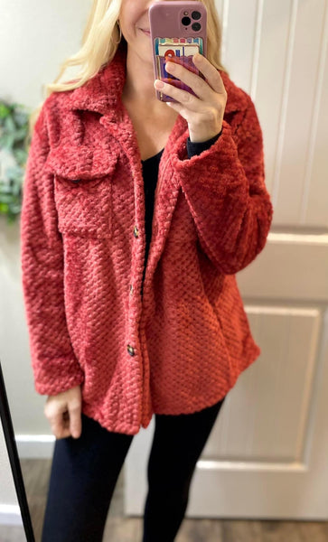 Spring Fleece Shacket