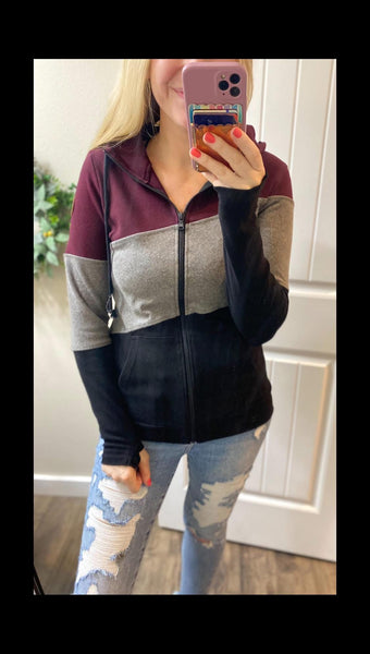 MM Colorblock Full Zip Hoodies