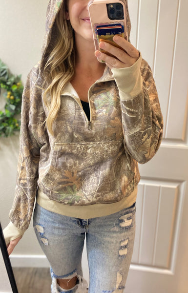 Preorder Blakeley Camo 1/4 Zip Hoodie