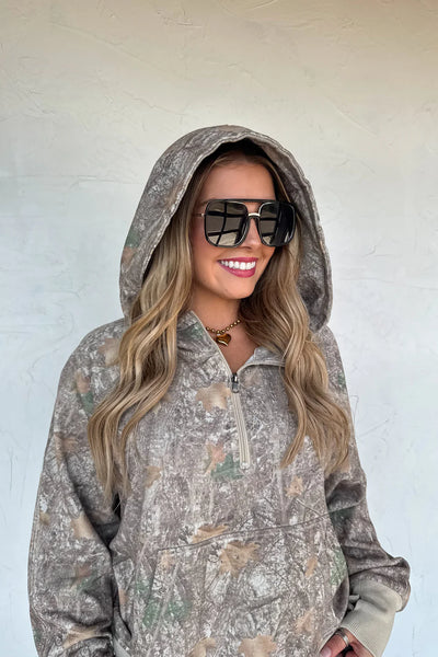 Preorder Blakeley Camo 1/4 Zip Hoodie