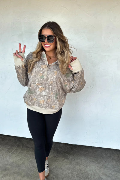 Preorder Blakeley Camo 1/4 Zip Hoodie