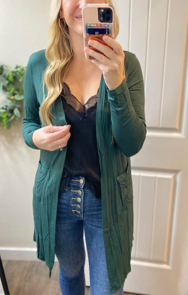 MM Neutral Checkered Cardigan