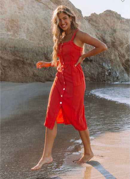 Lovestitch Button Up Midi Dress