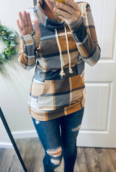 Ampersand Ave. Fall Check Cowlneck