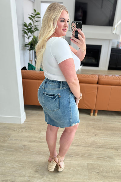 Judy Blue Rigid Magic Denim Skirt