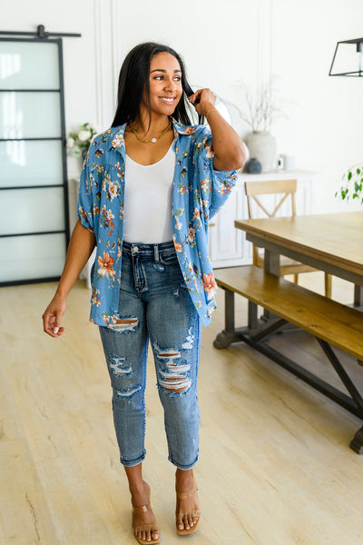 Judy Blue Destroyed Boyfriend Jeans