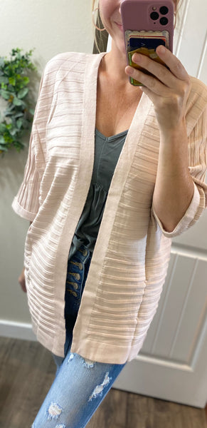 Cream Slouchy Summer Cardigan