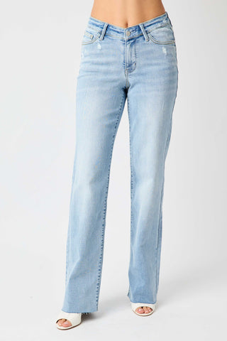 Judy Blue V Front Straight Leg Denim