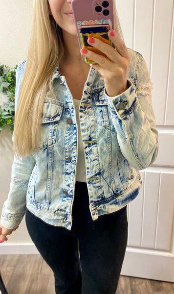 Vervet Distressed Denim Jacket