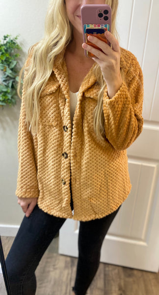 Fleece Sweater Button Cardigan