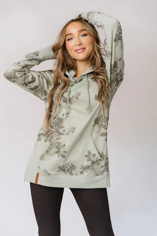 Sage Floral Side Slit Ampersand Ave