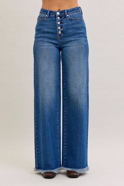 Judy Blue Buttonfly Straight Denim