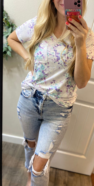 Favorite Floral Pocket Tee