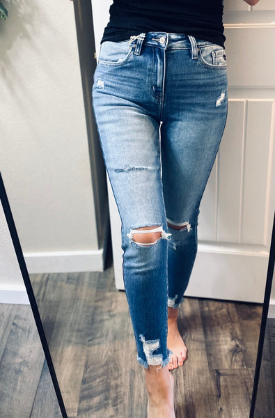 Midwash Distressed Kancan Denim