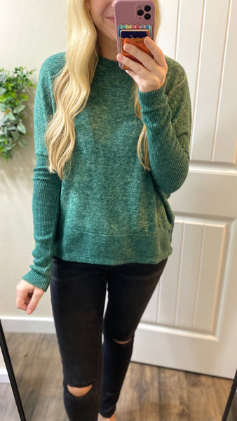 Brushed Melange Hacci Dolman Sweater