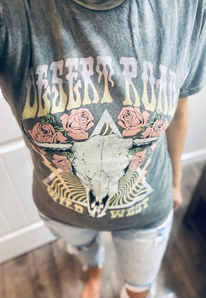 Vintage Wash Desert Roads Tee