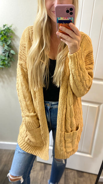 Plush Cable-Knit Cardigans