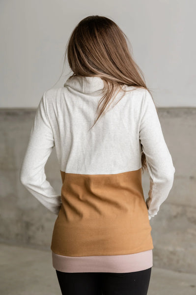 Ampersand Ave. Tan Mustard/Oatmeal Cowlneck