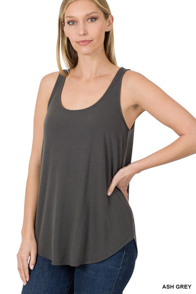 Sleeveless Round Neck Tank