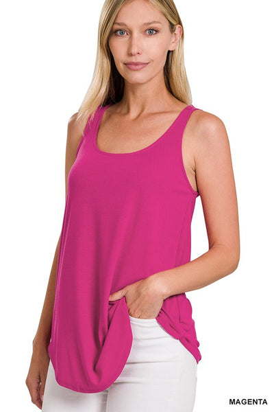 Sleeveless Round Neck Tank