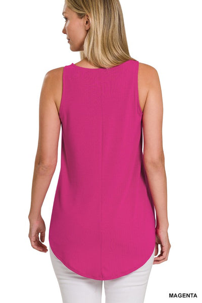Sleeveless Round Neck Tank