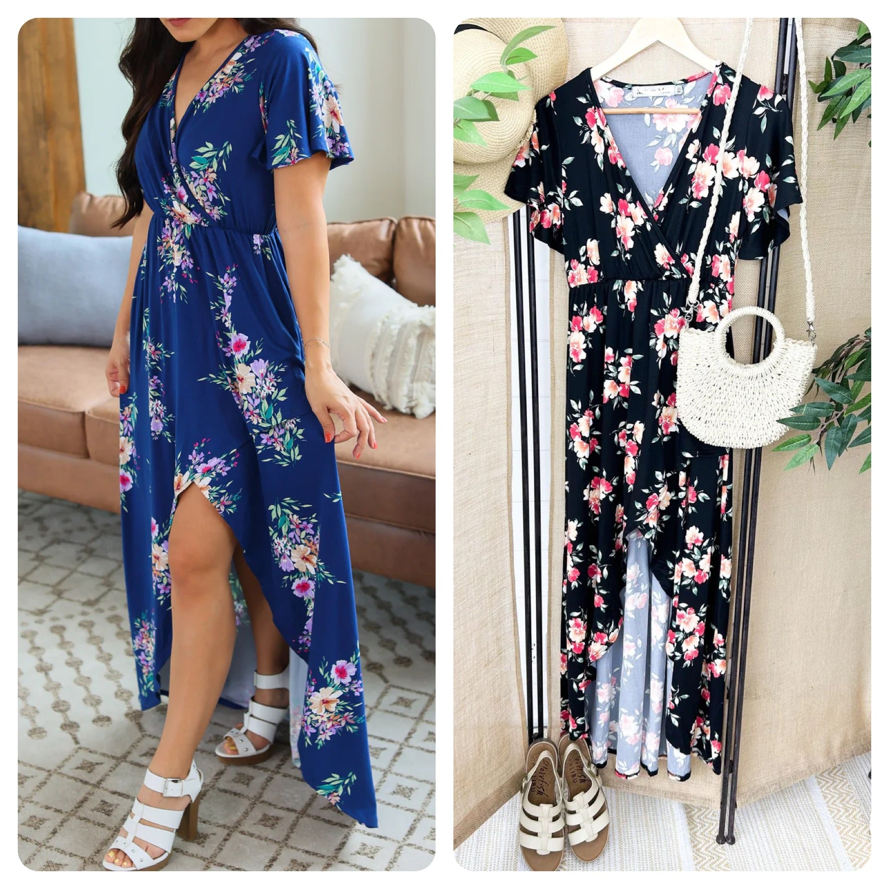 Floral Hi-Low Dress