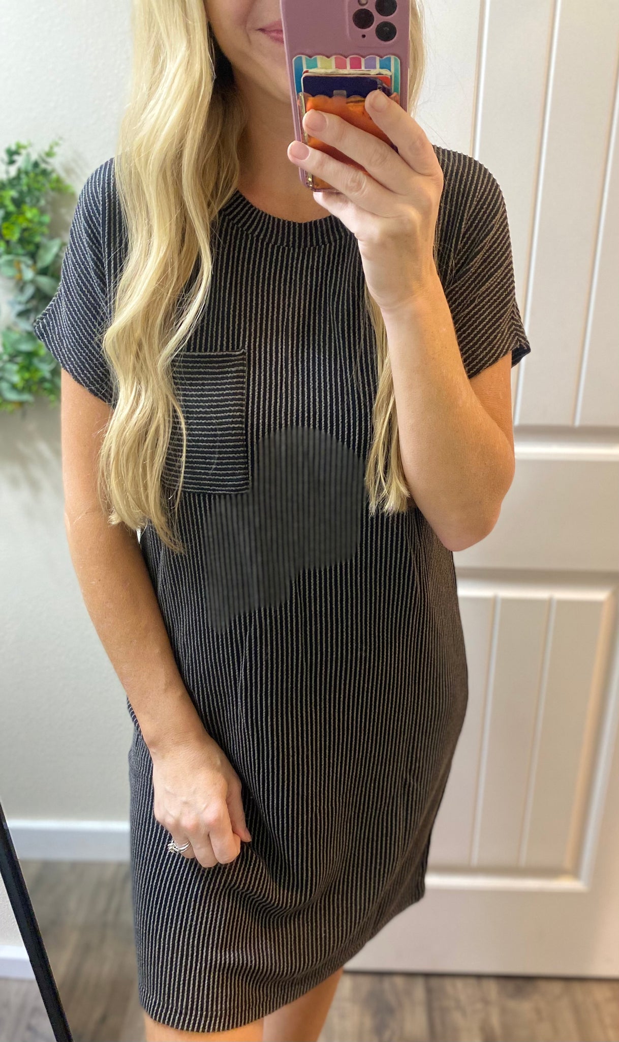 Everyday Favorite Ribbed Knit Dress in Black