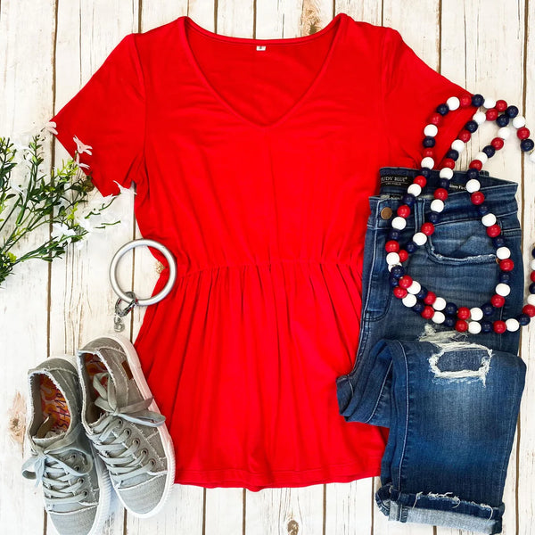 Ruffle Babydoll Top
