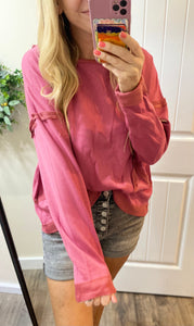 Sale! Berry Best Oversized Seam Sweatshirt