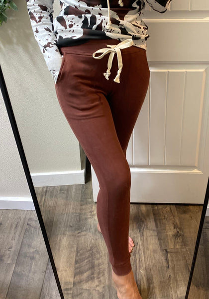 Ampersand Ave. Mahogany Fleece Joggers