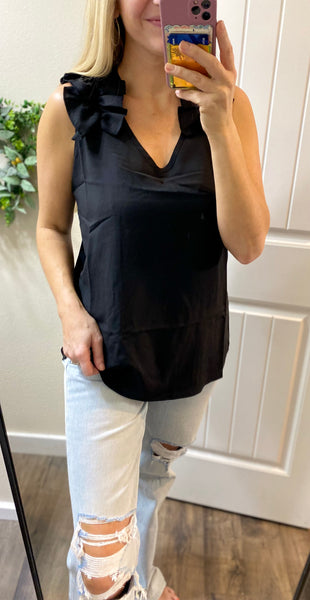 Ruffle Sleeveless Top