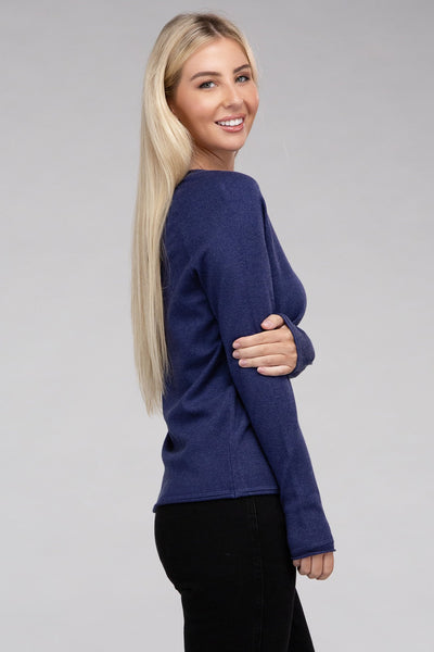 Viscose Round Neck Sweater