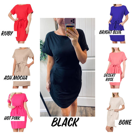 New Colors! Tie Teacher Dress