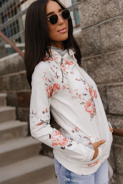 DoubleHood™ Sweatshirt - Brushed Blossoms