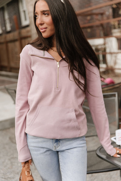 HalfZip Sweatshirt - Lilac Dreams
