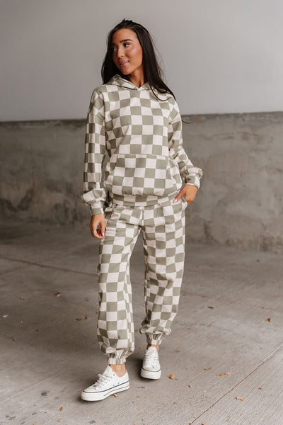Ampersand Ave. Checkered Hoodie