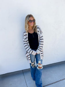 Preorder Confetti Stripe Cardigans