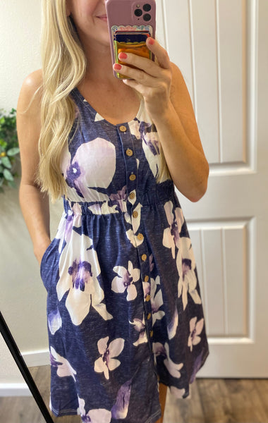 Button Down Sleeveless Dresses