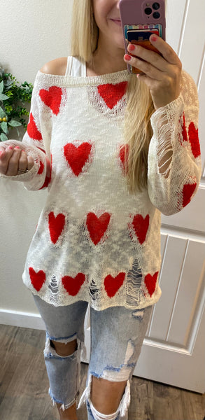 Love Distressed Sweater