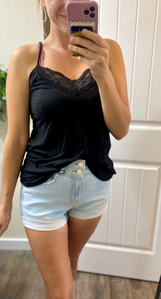 Double Button Cuffed Shorts