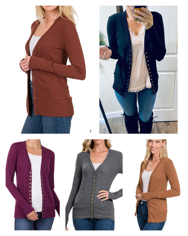 Snap Button Cardigan