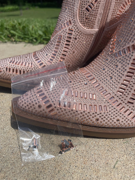 Very G "Maze" Rose Gold Bootie-Shoes-Sunshine and Wine Boutique