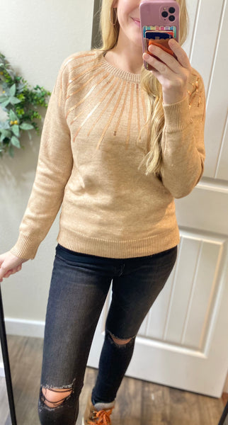 Shimmer Sequin Sweater