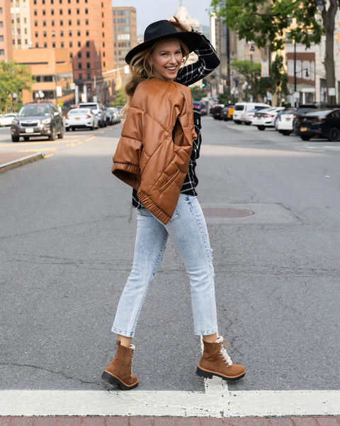Buttery Soft Faux Leather Puffer Vest