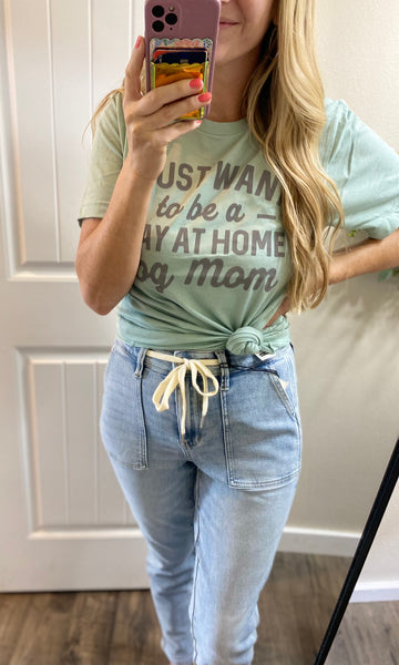 Sale! Stay At Home Dog Mom Graphic Tee